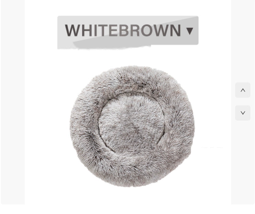 Plush, Soft Round Donut Bed for Cats & Small Dogs