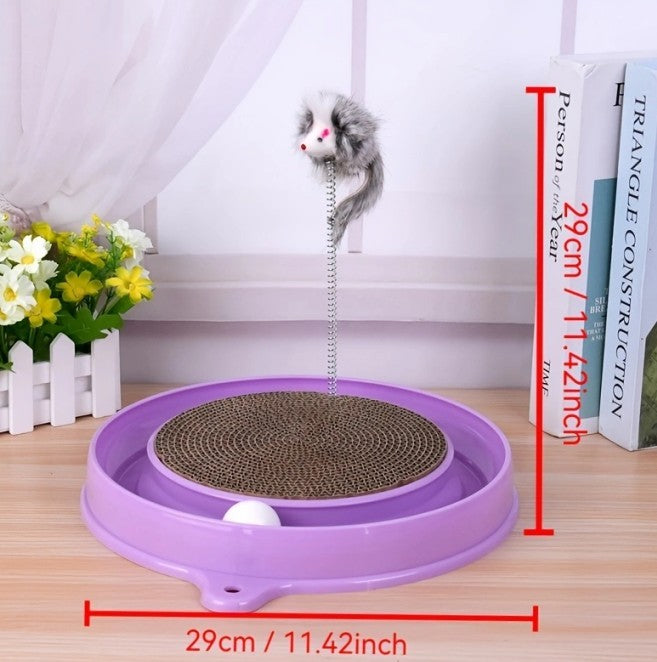 Multi-functional Scratching Entertainment Board for Cat Stimulation