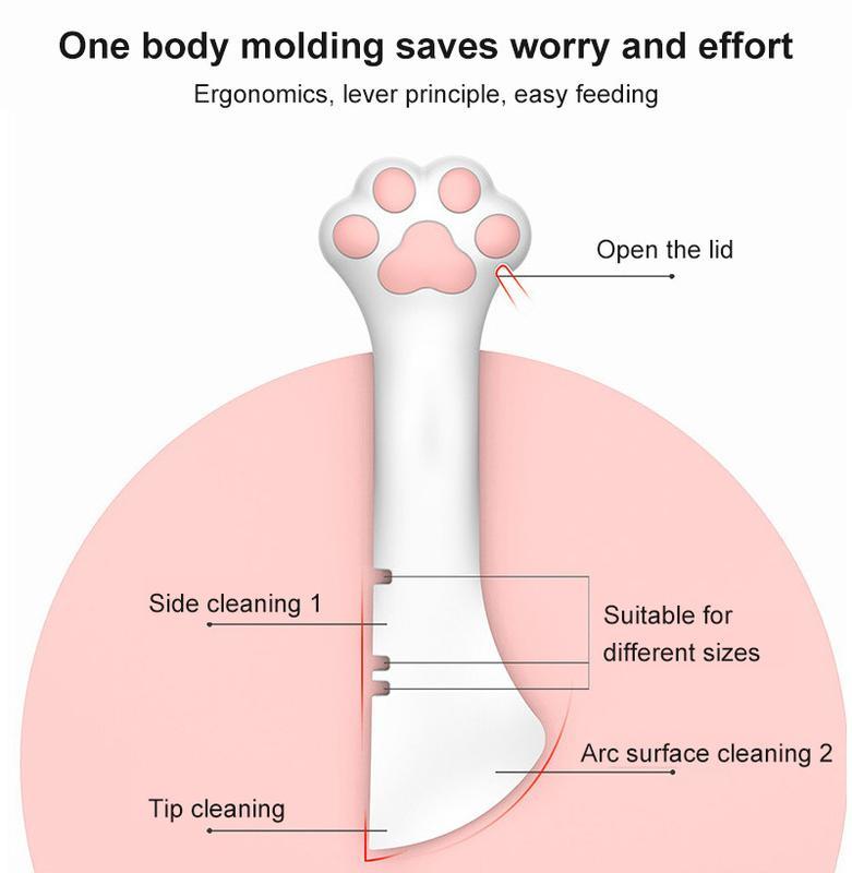 2-in-1 Short-scoop Can/Jar Opener + Scooper for Pet Food
