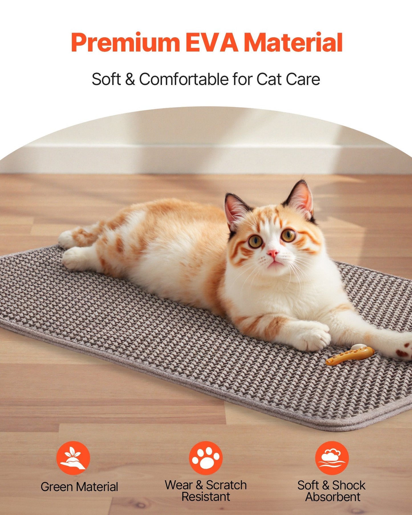 Double Layer Cat Litter Trapping Mat Non-Slip & Urine-Proof Pets Possessions