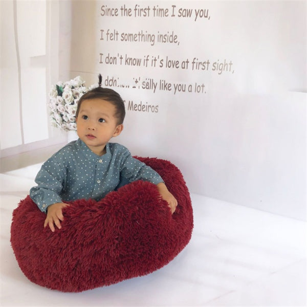 Plush, Soft Round Donut Bed for Cats & Small Dogs