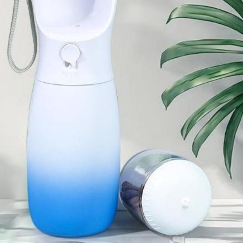 Avelora 19 oz Gradient Travel Water & Food Bottle for Dogs Pets Possessions