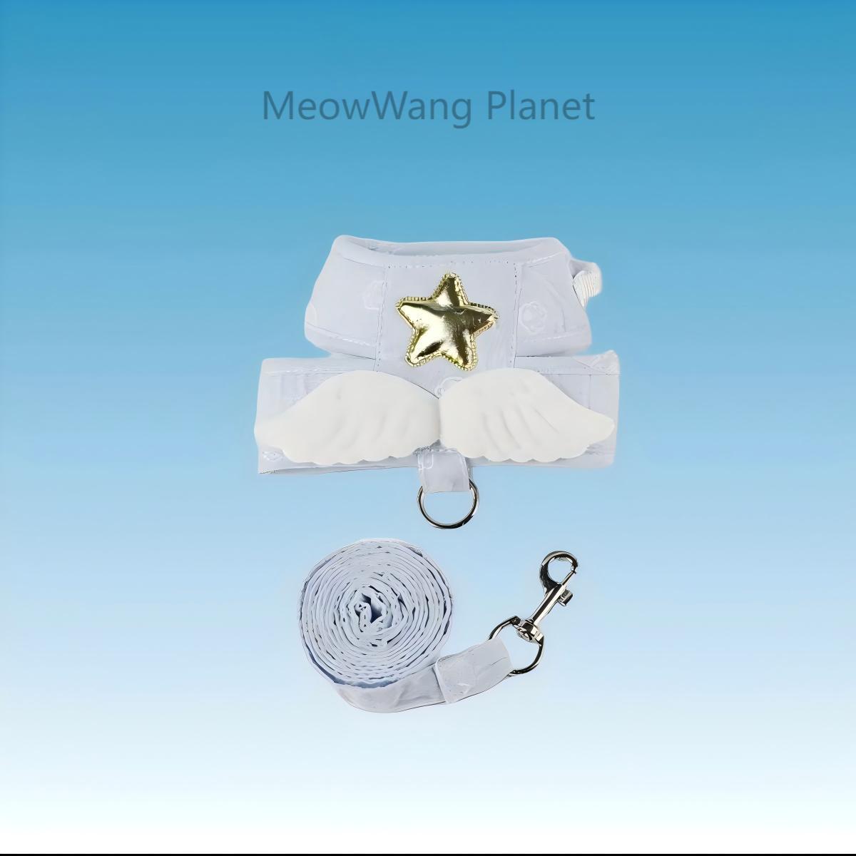 Heavenly Angel Wings Harness + Leash Set for Cats & Small Dogs