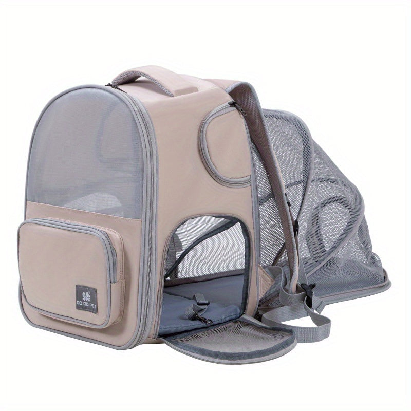 2-in-1 Adventure-Ready, Large Expandable Carrier & Backpack for Cats & Dogs Pets Possessions
