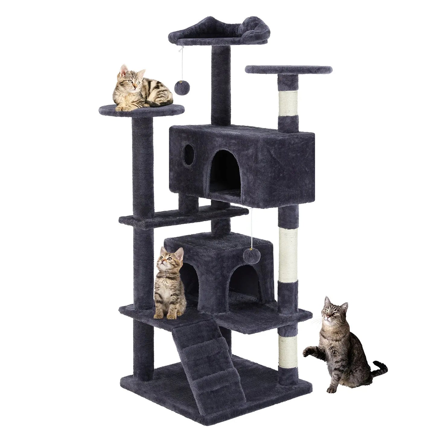 Multi Functional Cat Tower with Scratching Posts Pets Possessions