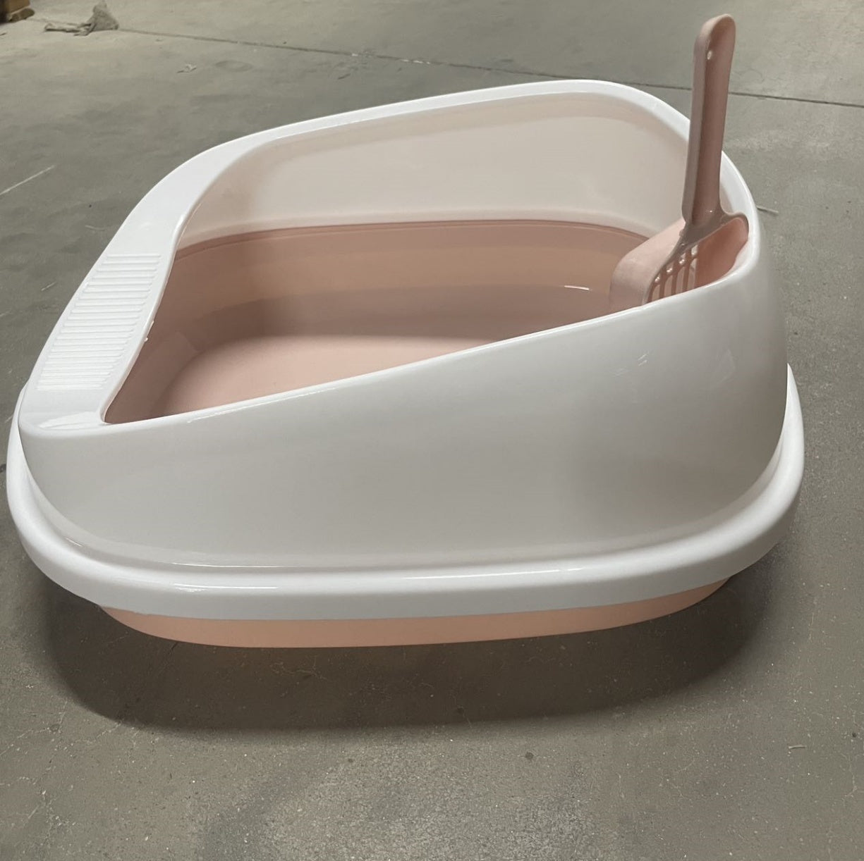 Pastel Pink Cat Litter Box Scooper Included (Easy Cleaning) Pets Possessions