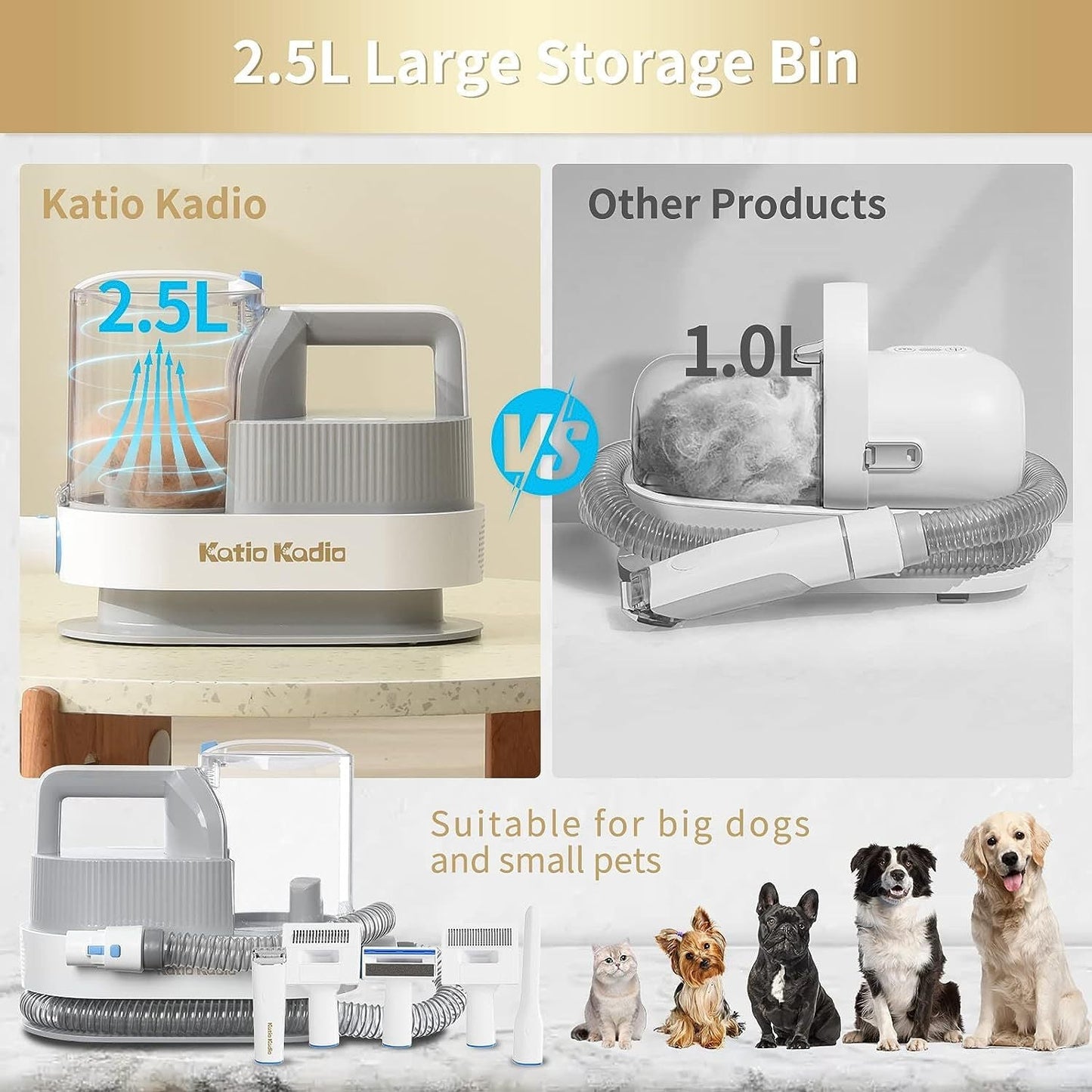 Katia Kadia Professional 5-in-1 Grooming Kit (Must Have) Pets Possessions