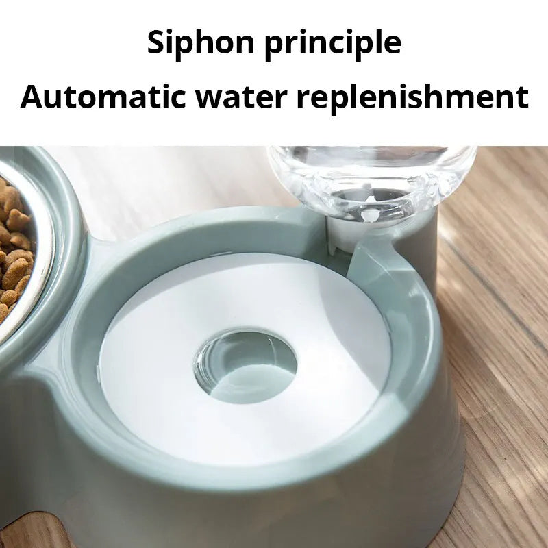 Automatic Water Dispenser and Food Bowl for Cats