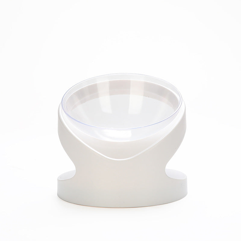 Diagonal Feeding Bowl Designed to Protect Cervical Vertebra for Cats & Small Dogs