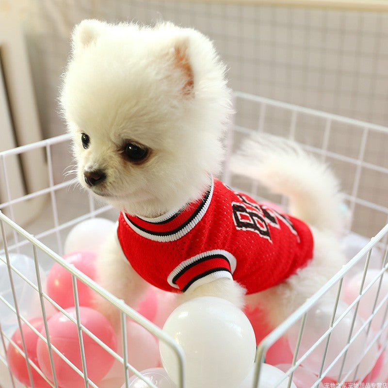 Eye-catching Sporty Jersey Vest Universal for Cats and Dogs