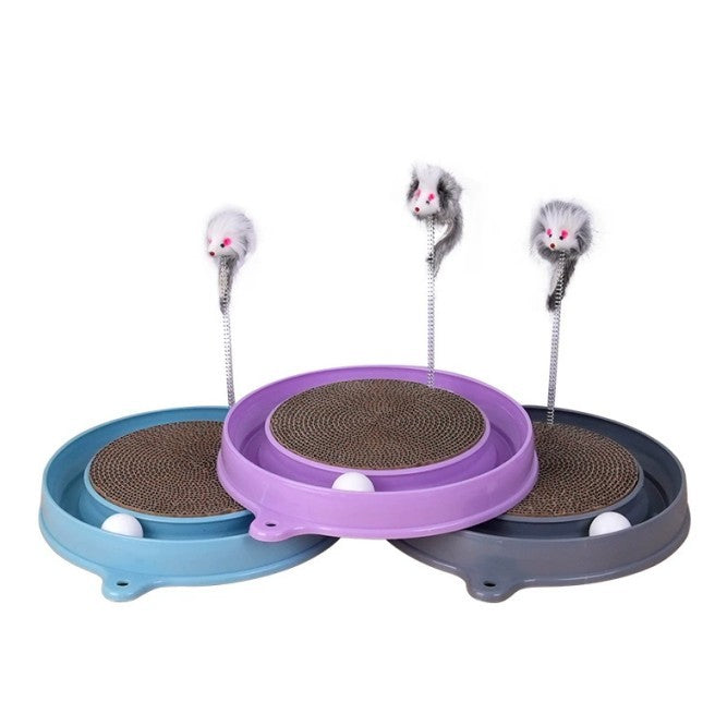 Multi-functional Scratching Entertainment Board for Cat Stimulation