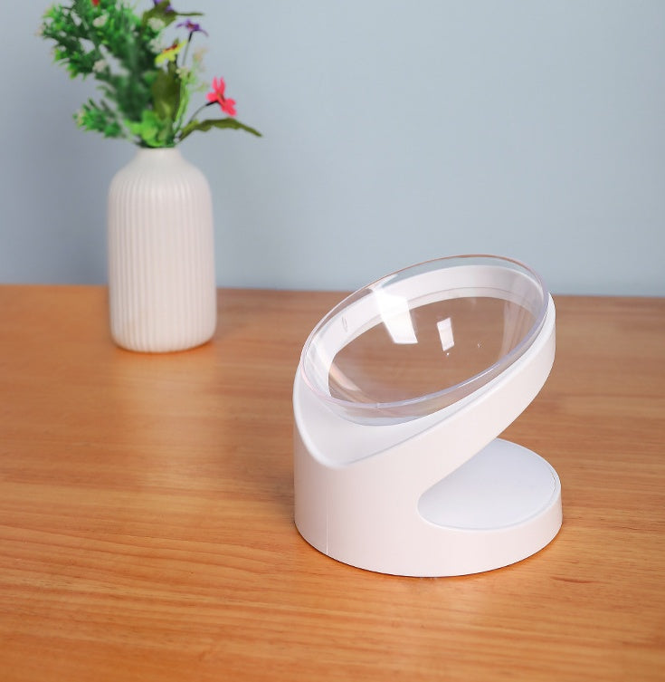 Diagonal Feeding Bowl Designed to Protect Cervical Vertebra for Cats & Small Dogs