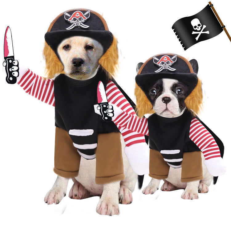 Fun Pirate Halloween Costume for Cats & Dogs Pets Possessions