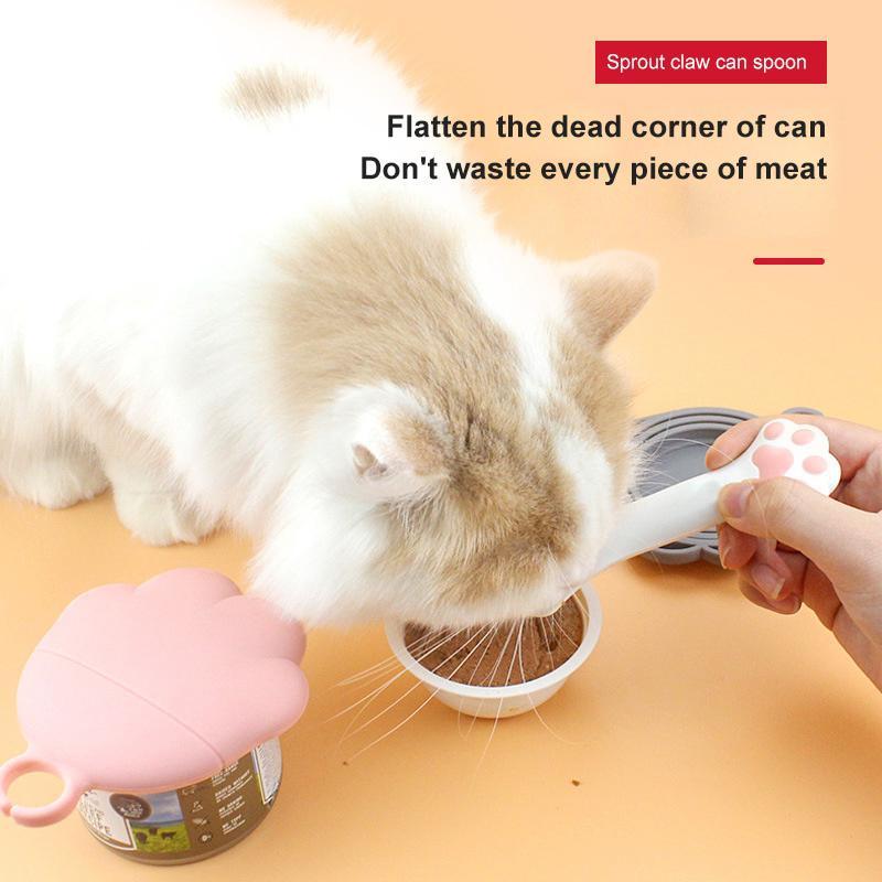 2-in-1 Short-scoop Can/Jar Opener + Scooper for Pet Food