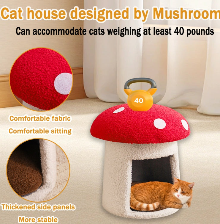 Creative Umbrella Mushroom Cove for Cats & Dogs Pets Possessions