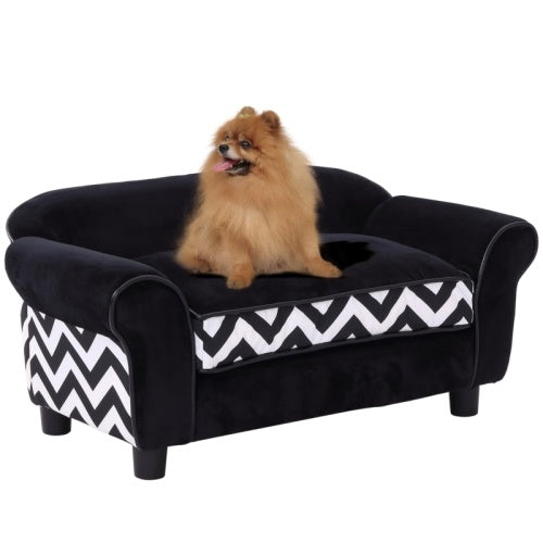 PawHut Sofa Bed with Wooden Frame Universal for Cats & Dogs