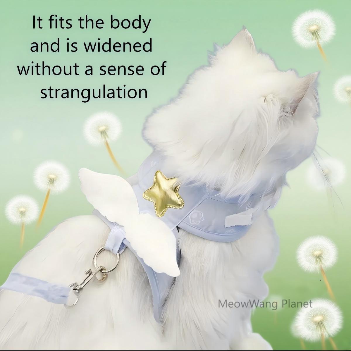 Heavenly Angel Wings Harness + Leash Set for Cats & Small Dogs