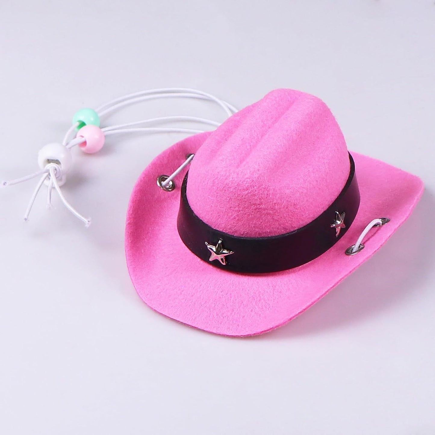 Pink Cowboy Hat and Bandana Set Suitable for Halloween Costumes Universal for Cats & Dogs