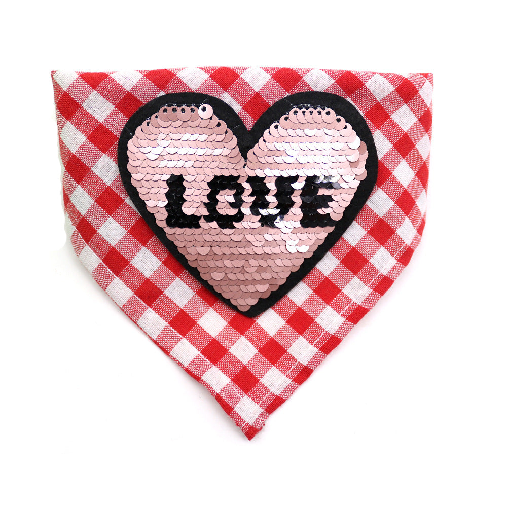 Valentines Neck Scarf for Dogs Pets Possessions LLC