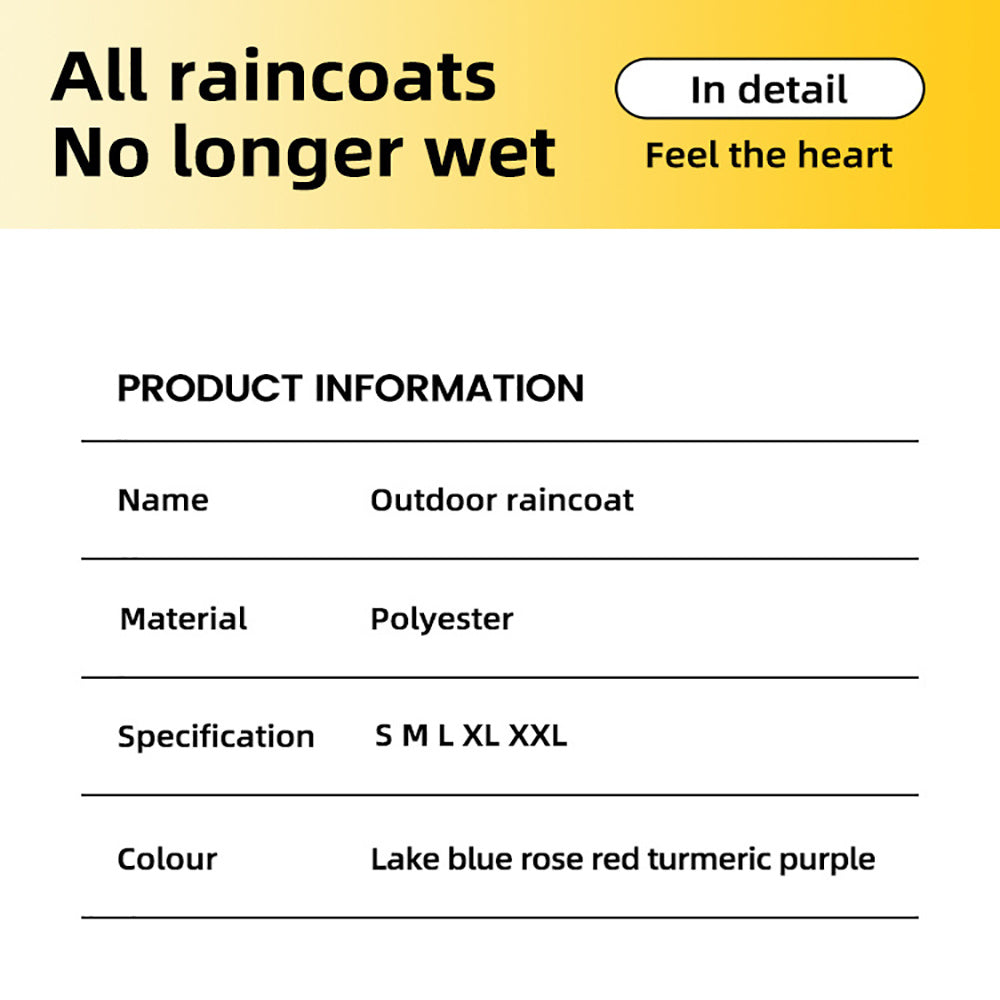 Reflective, Waterproof Raincoat with Leash Hole for Dogs