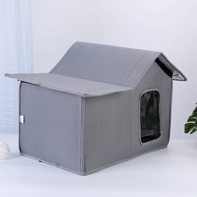 Rainproof + Windproof Portable Outdoor Home for Cats & Dogs Pets Possessions