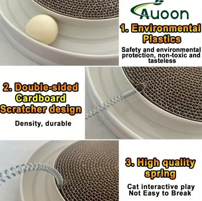 Multi-functional Scratching Entertainment Board for Cat Stimulation