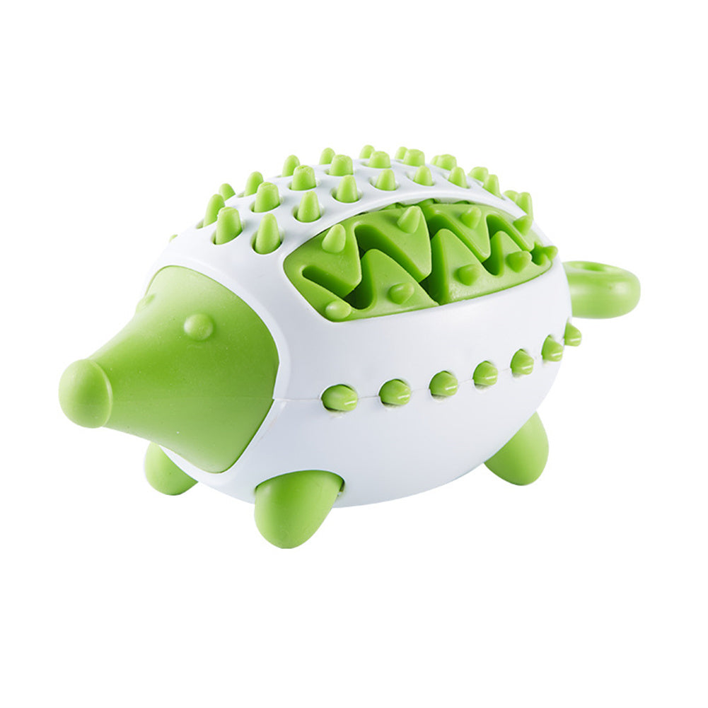 2-in-1 Hedgehog Chewing Ball Molarclean Teeth Cleaning and Food Dispenser Toy for Dogs Pets Possessions