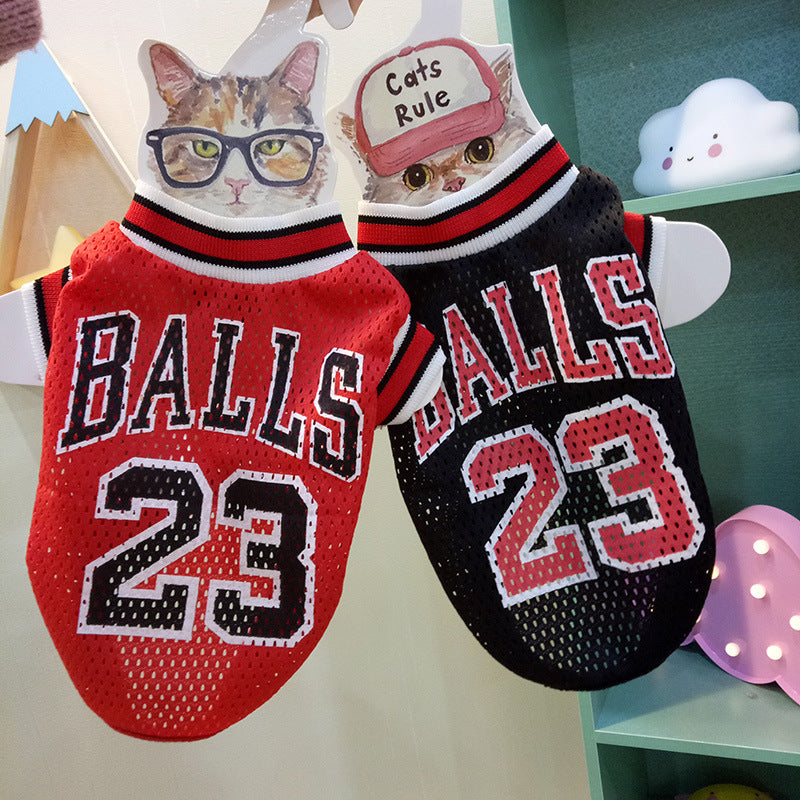 Eye-catching Sporty Jersey Vest Universal for Cats and Dogs