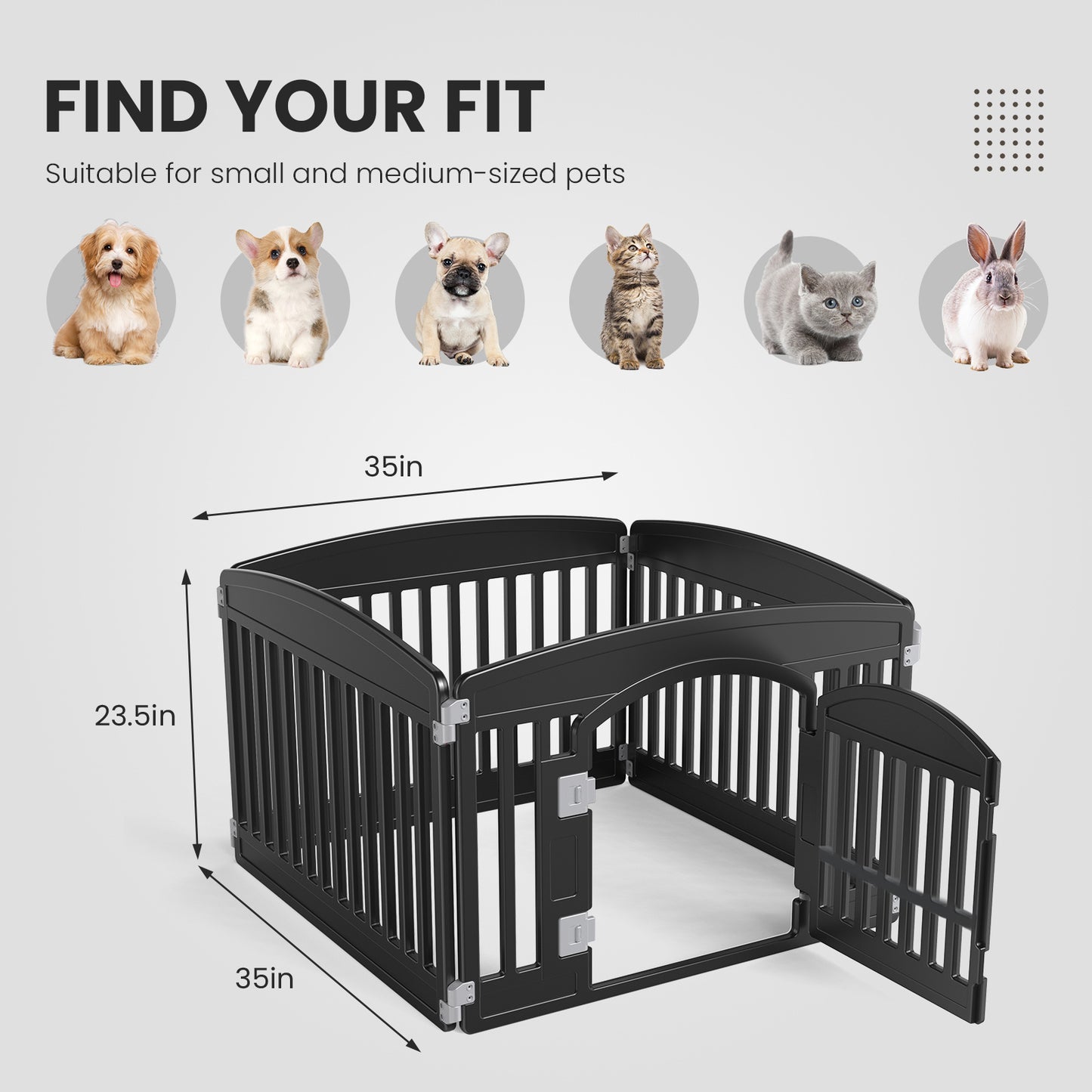 Safe Reliable Dog Fence Suitable for Games, Training or Enclosure for Small to Medium Size Dogs