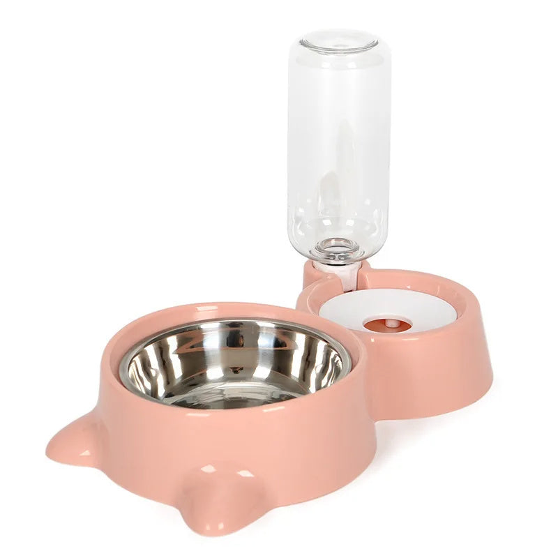 Automatic Water Dispenser and Food Bowl for Cats