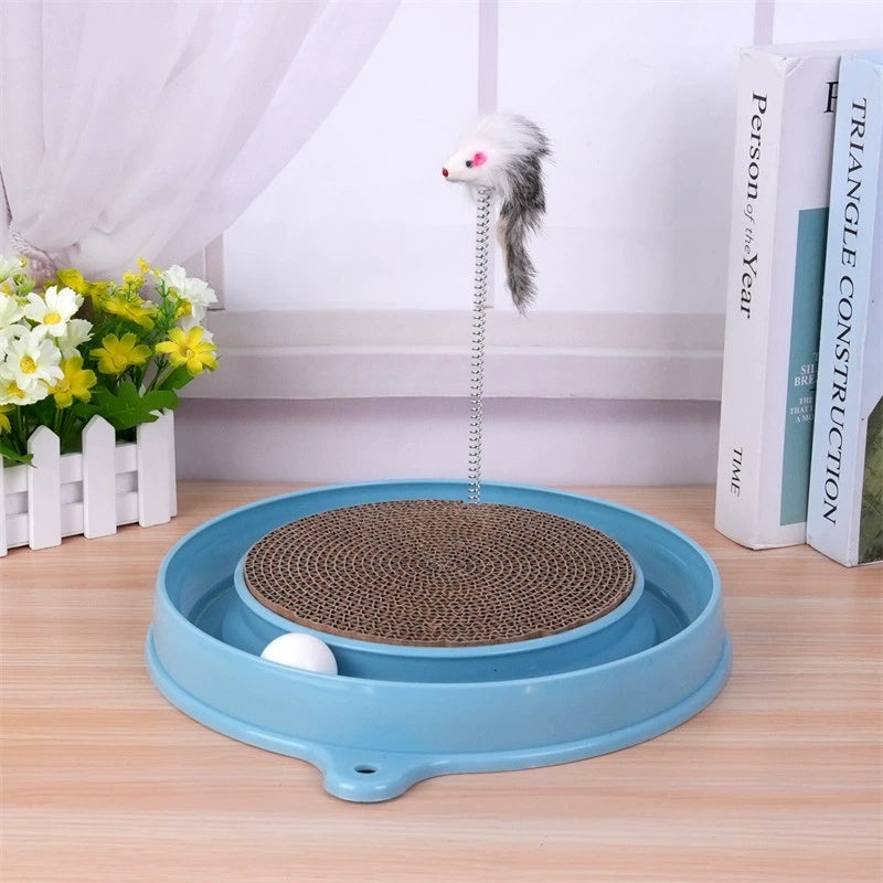 Multi-functional Scratching Entertainment Board for Cat Stimulation