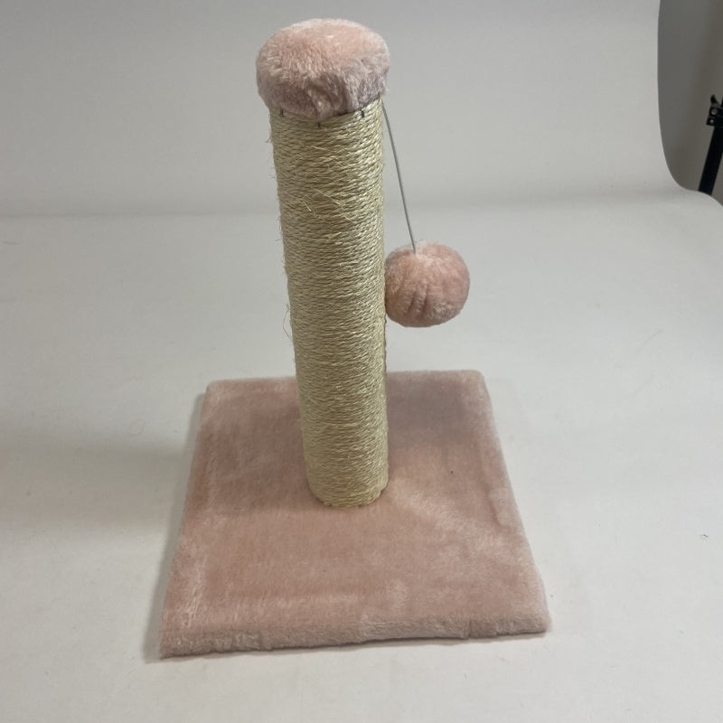 Pink Cat Climbing Frame and Scratching Post with Toy for Cat Stimulation Pets Possessions