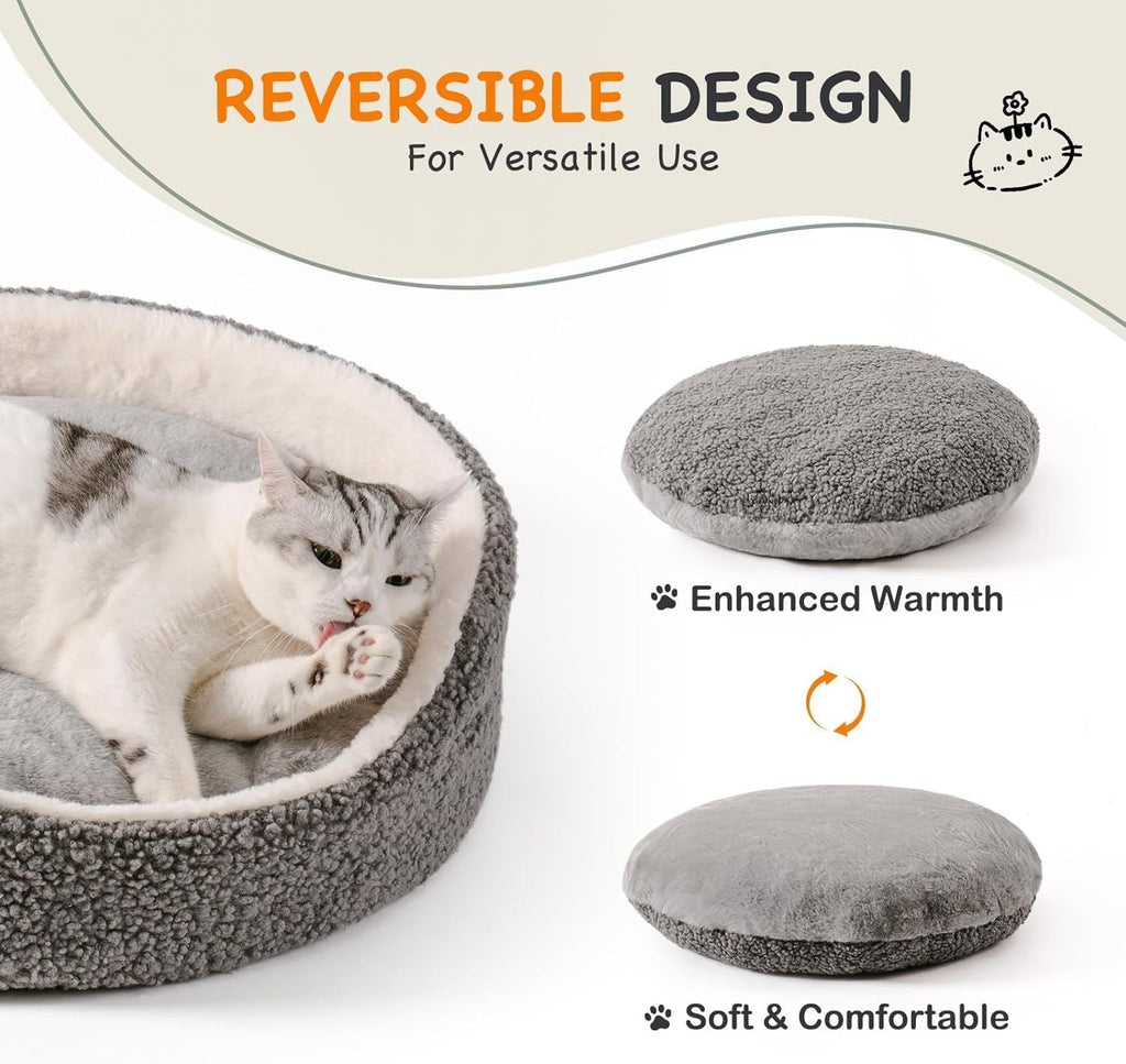 Mewoo Washable Orthopedic Pet Bed for Cats & Small Dogs Pets Possessions