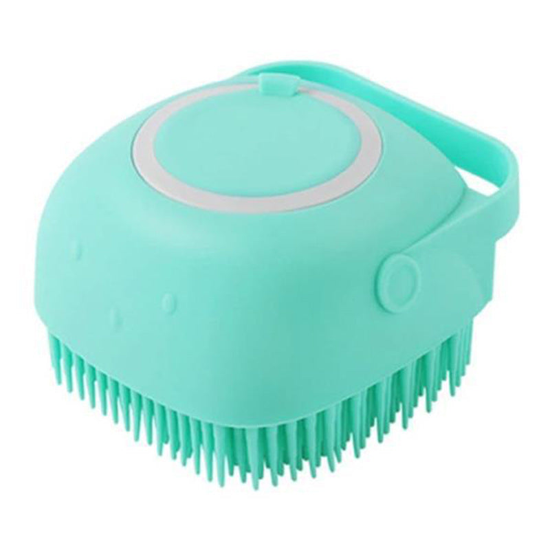 Silicone Soap Dispenser Bath Brush for Cats & Dogs Pets Possessions LLC