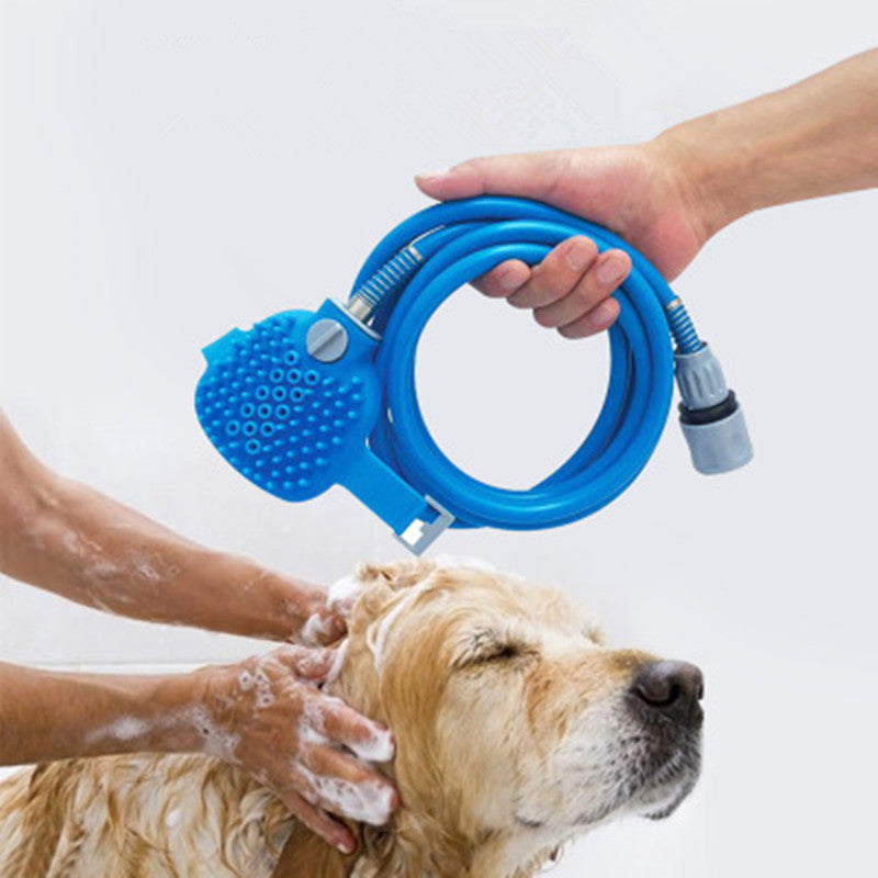 2-in-1 Pet Bathing Sprayer + Massager with Brush Tool for Cats & Dogs Pets Possessions