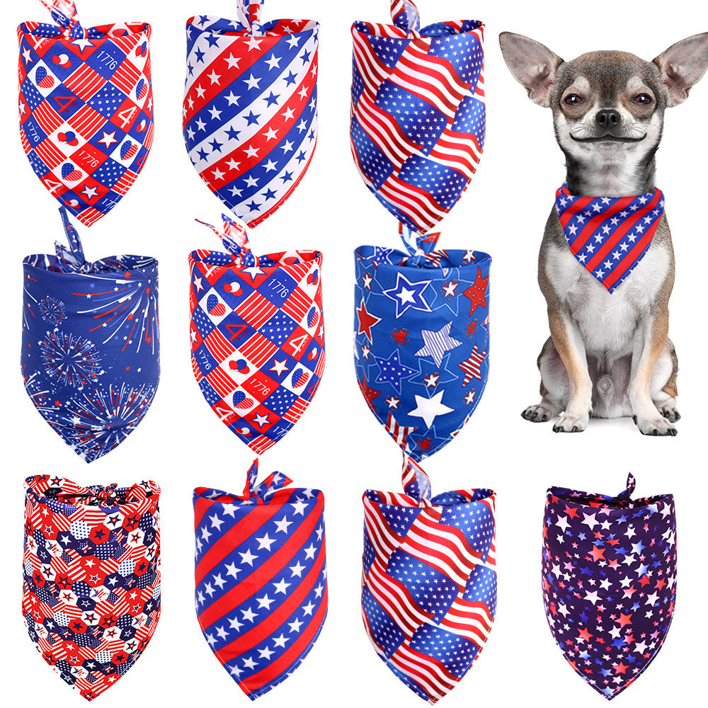 Stars & Stripes Patriotic Scarves for Cats & Dogs Pets Possessions LLC