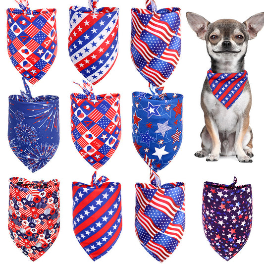 Stars & Stripes Patriotic Scarves for Cats & Dogs Pets Possessions LLC
