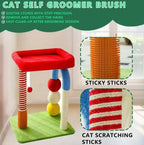 Multi-colored Cat Tree with Interactive Toys and Cozy Resting Spots Pets Possessions