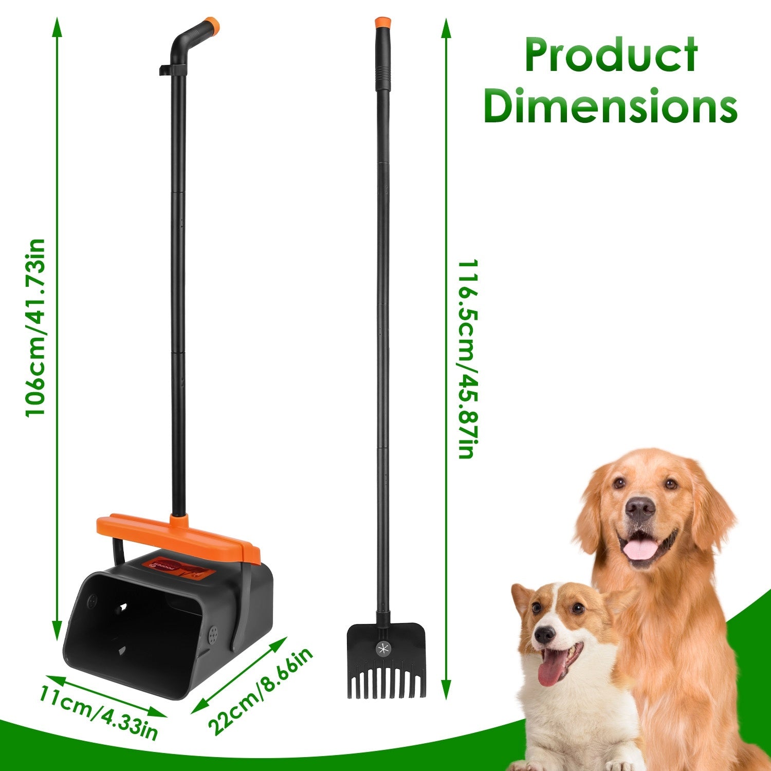 5 Pc Pooper Scooper Kit for Dog Waste Pets Possessions