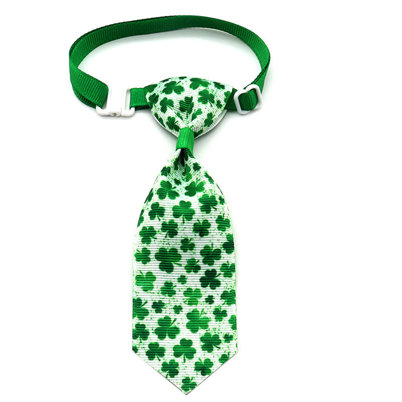 Beautiful St. Patrick's Day Four-leaf Clover Bow Ties Pets Possessions LLC