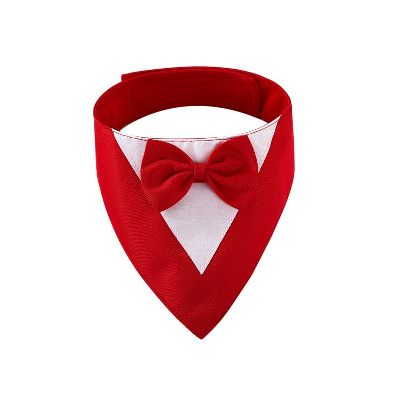 Special Occasions Fancy Triangular Collar Vests with Bow Tie for Cats & Dogs Pets Possessions LLC