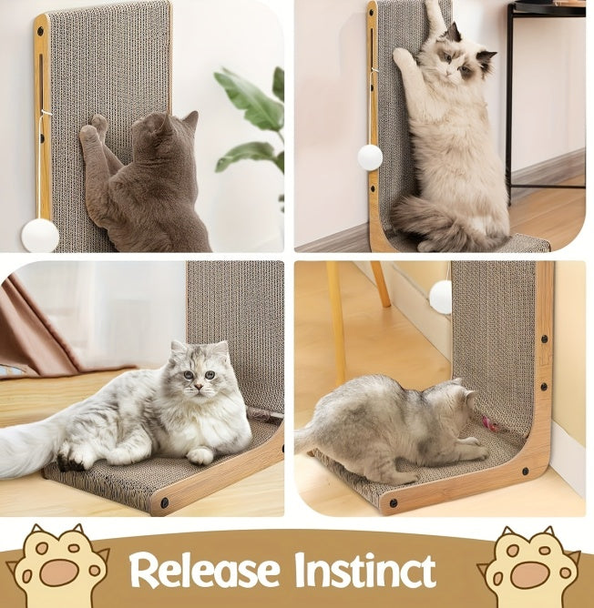 Large 23.6” L Shape Cat Scratching Post Pets Possessions