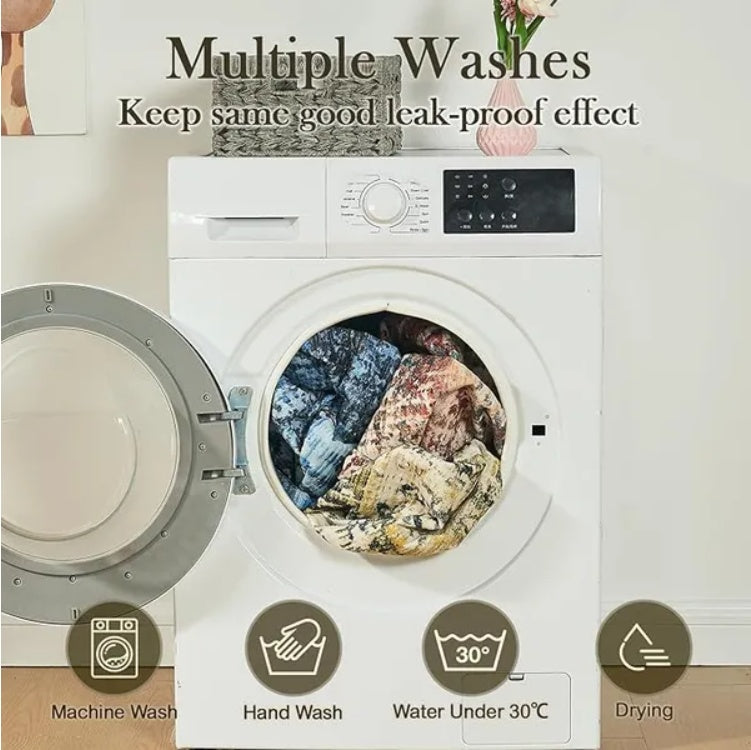 Qeils 2 Pack Absorbent, Leakproof Washable, Reusable Training Pads for Dogs Pets Possessions