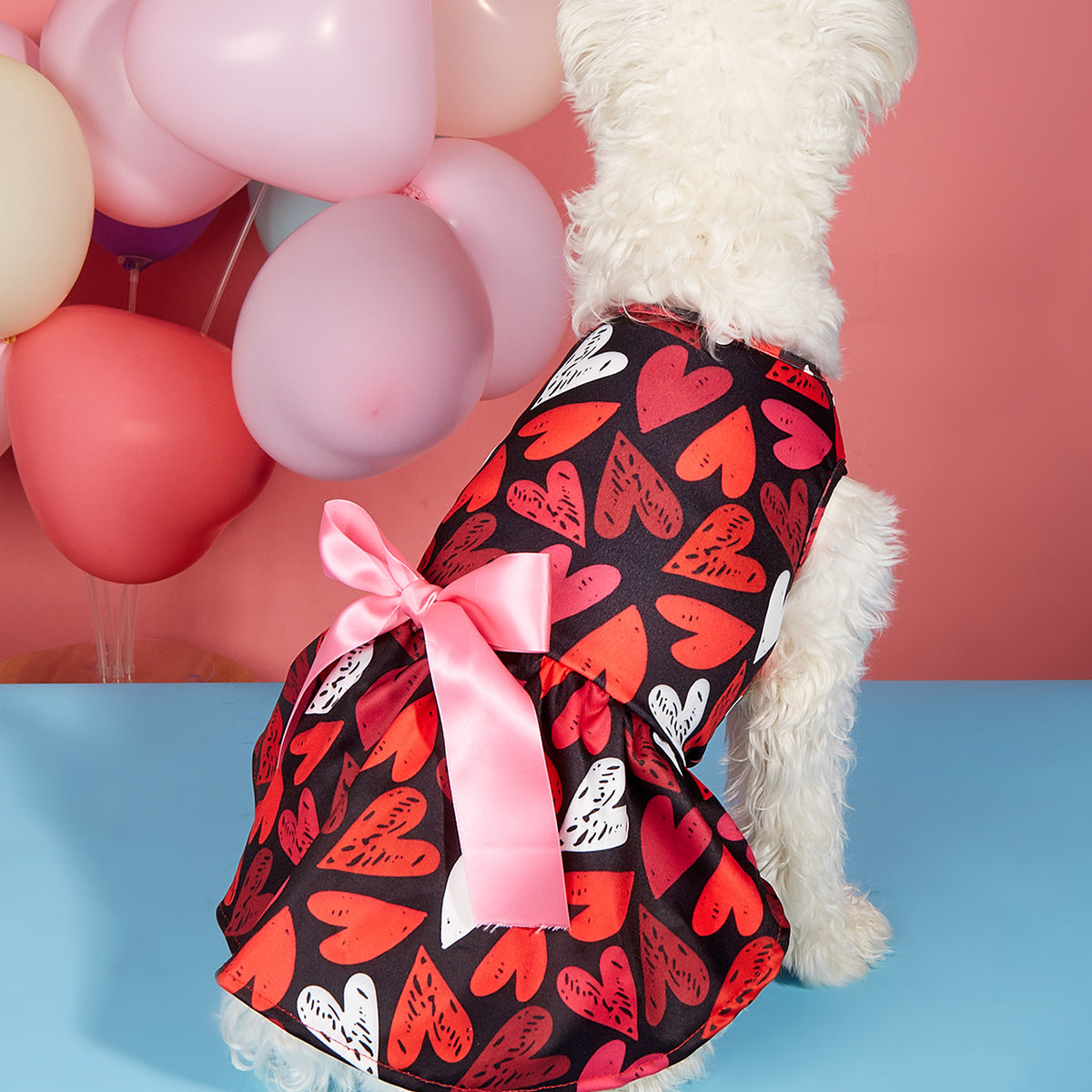 Valentine's Day Heart Printed Dress for Cats & Dogs Pets Possessions LLC