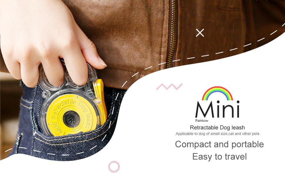 Mini Retractable Leash - for Cats & Small Dogs Pets Possessions