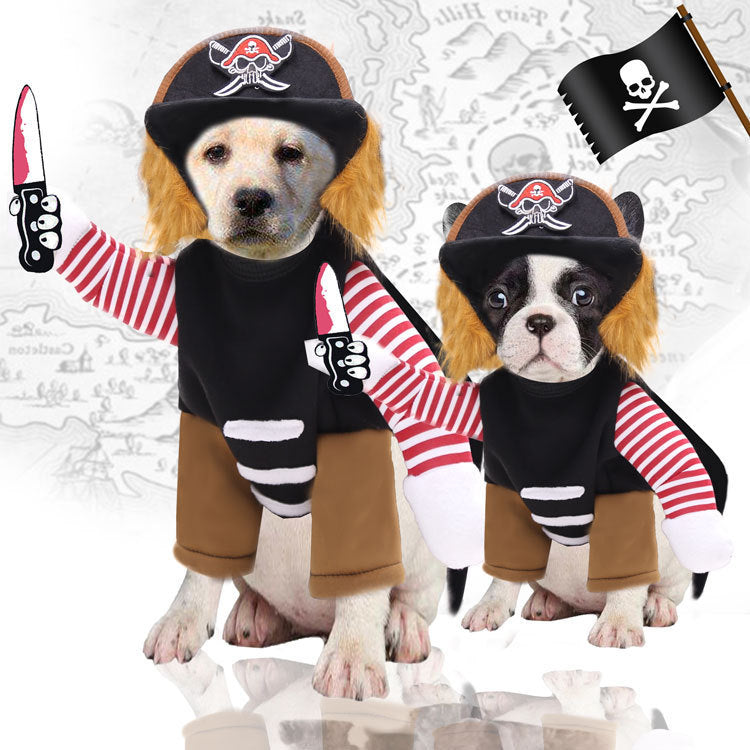 Fun Pirate Halloween Costume for Cats & Dogs Pets Possessions