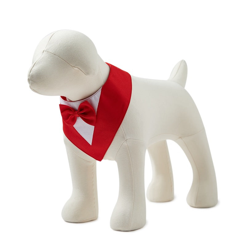 Special Occasions Fancy Triangular Collar Vests with Bow Tie for Cats & Dogs Pets Possessions LLC