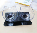 Diagonal Elevated Feeding Bowl Designed to Protect Cervical Vertebra for Cats Pets Possessions
