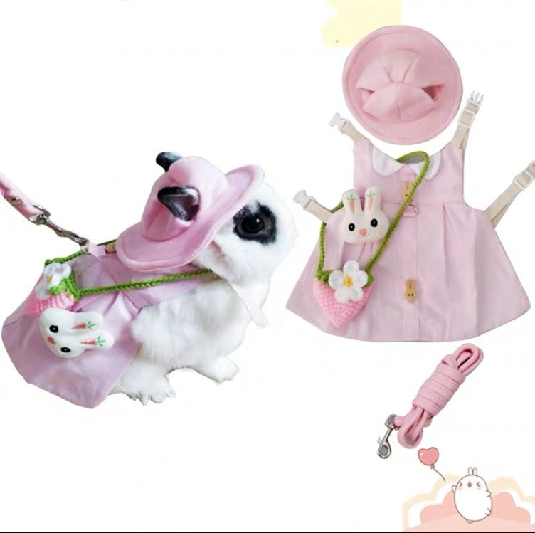 Adorable Outfits with Leash Traction Connector for Small Cats and Dogs Pets Possessions LLC