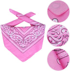 Pink Cowboy Hat and Bandana Set Suitable for Halloween Costumes Universal for Cats & Dogs Pets Possessions